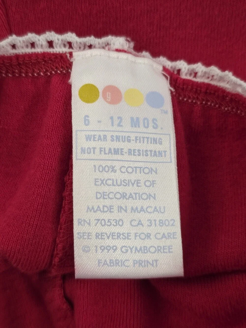 Gymboree Floral Heart Legging Pants Baby 6-12M Vintage 1999 Cottagecore Coquette